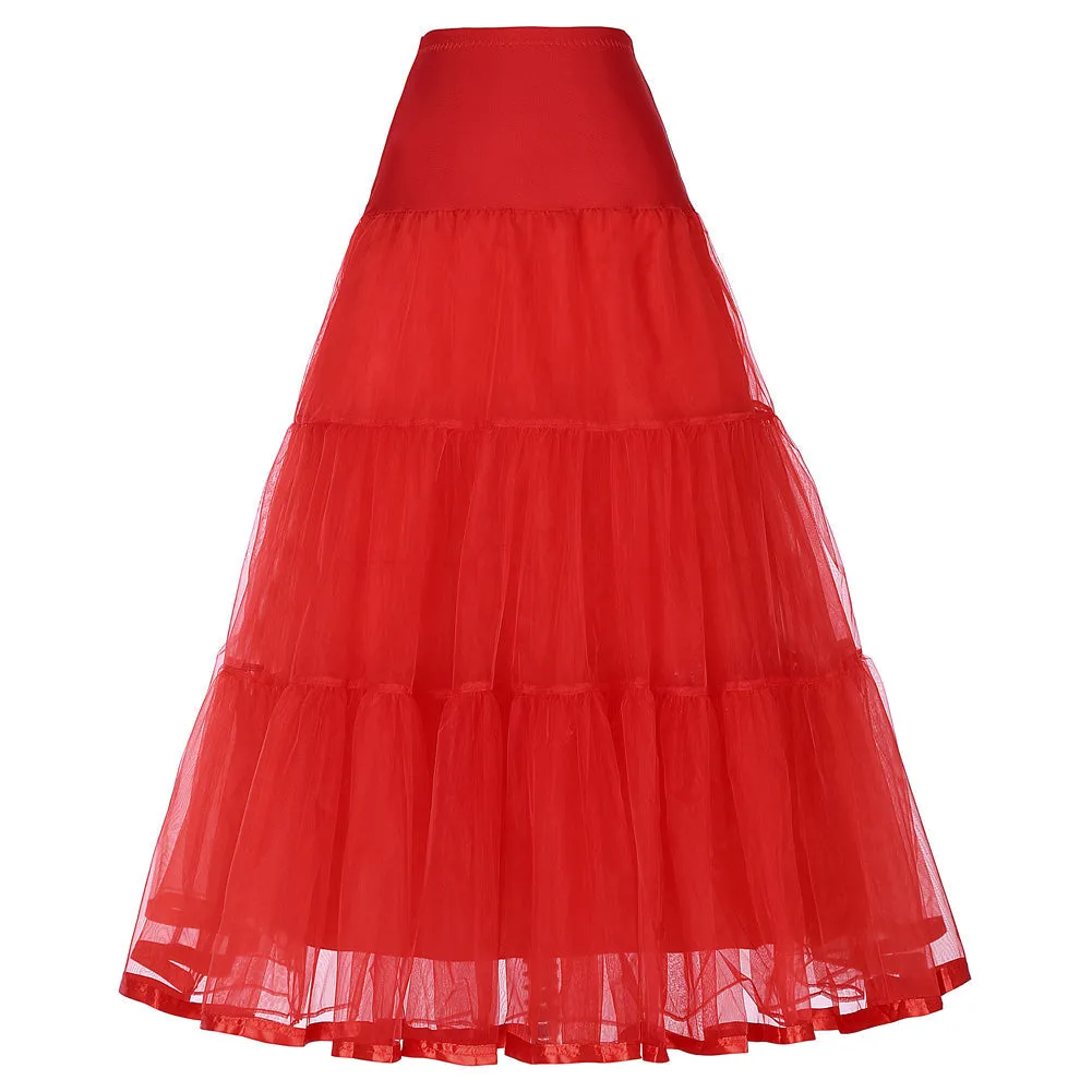 1950s Petticoat Underskirt Vintage Hoop Skirt for A-line Dress