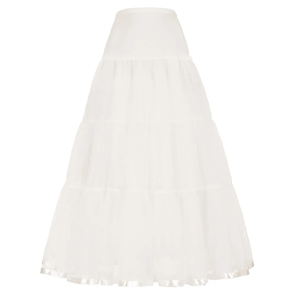 1950s Petticoat Underskirt Vintage Hoop Skirt for A-line Dress