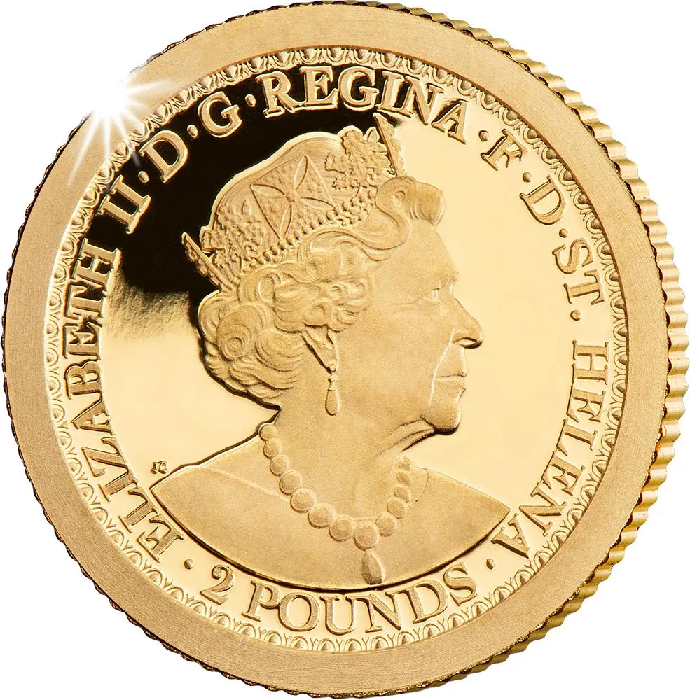 2021 Una & the Lion 1/2g Gold Proof Coin