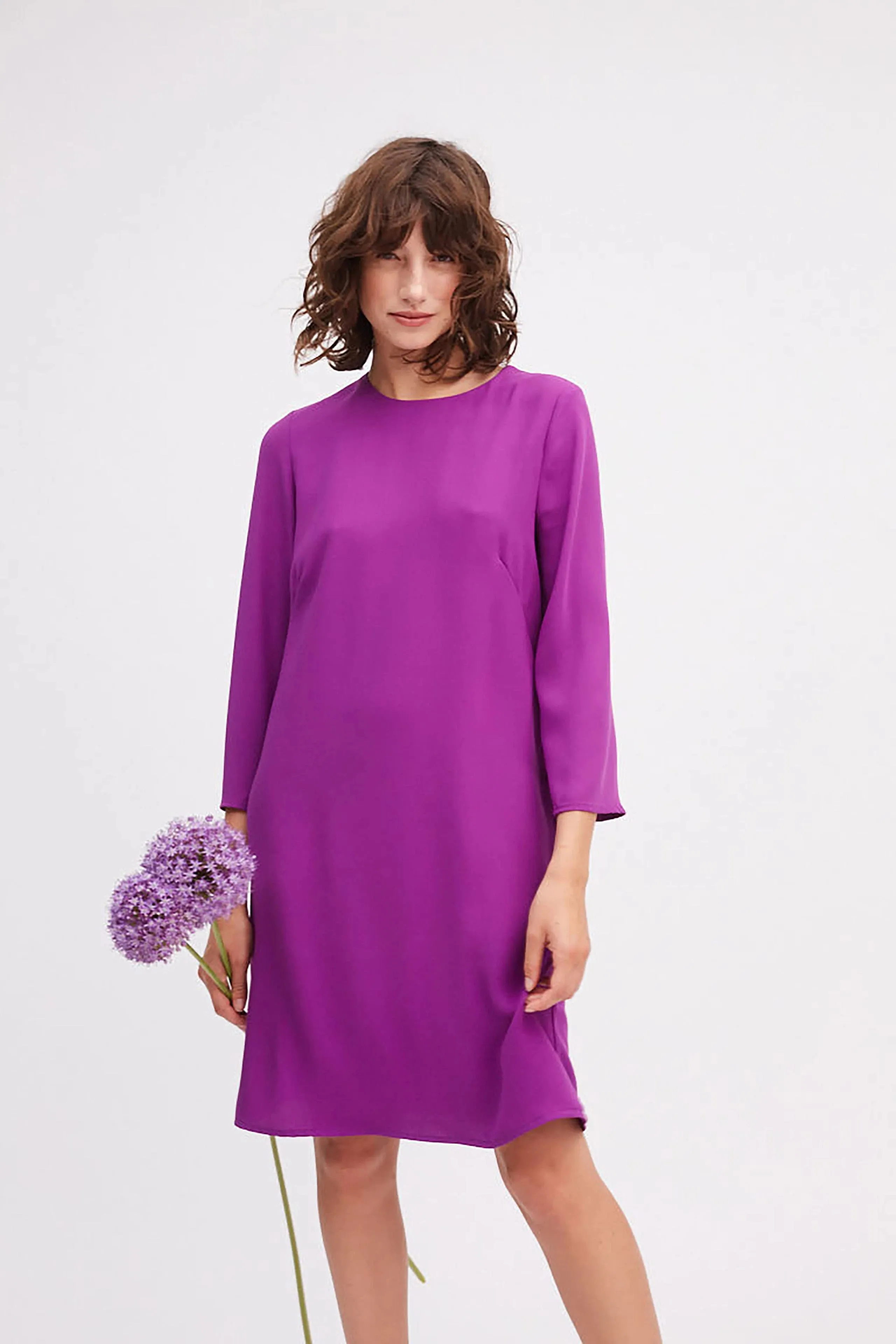 85836 Sparkling Grape A-Line Dress