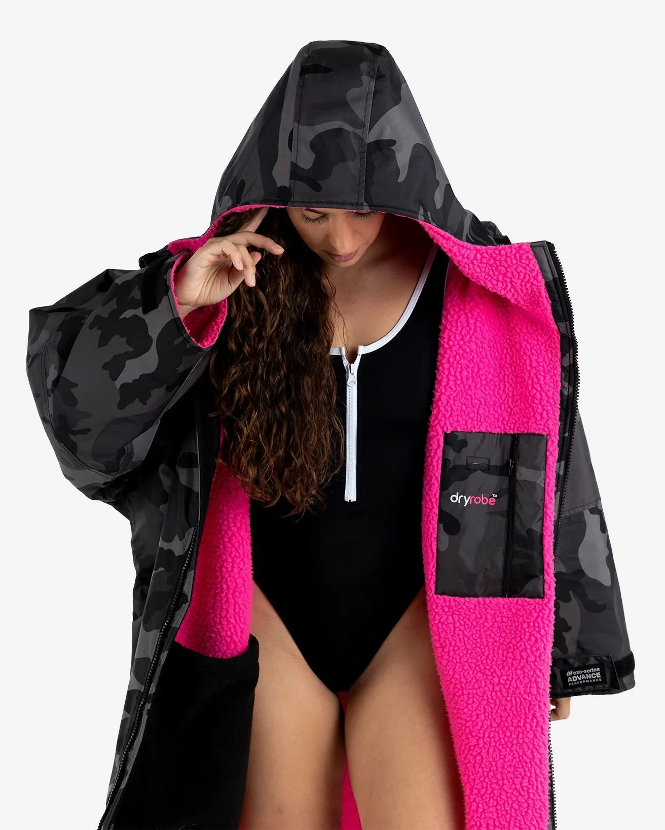 Advance Long Sleeved in Black Camo & Pink
