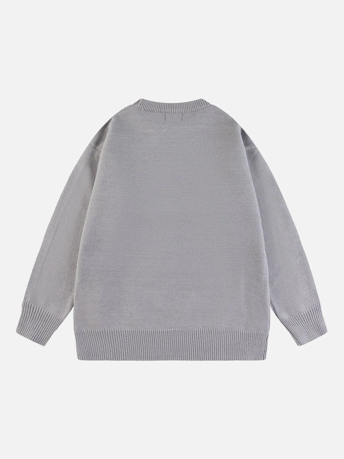 AlanBalen® - Flocked Bear Sweater
