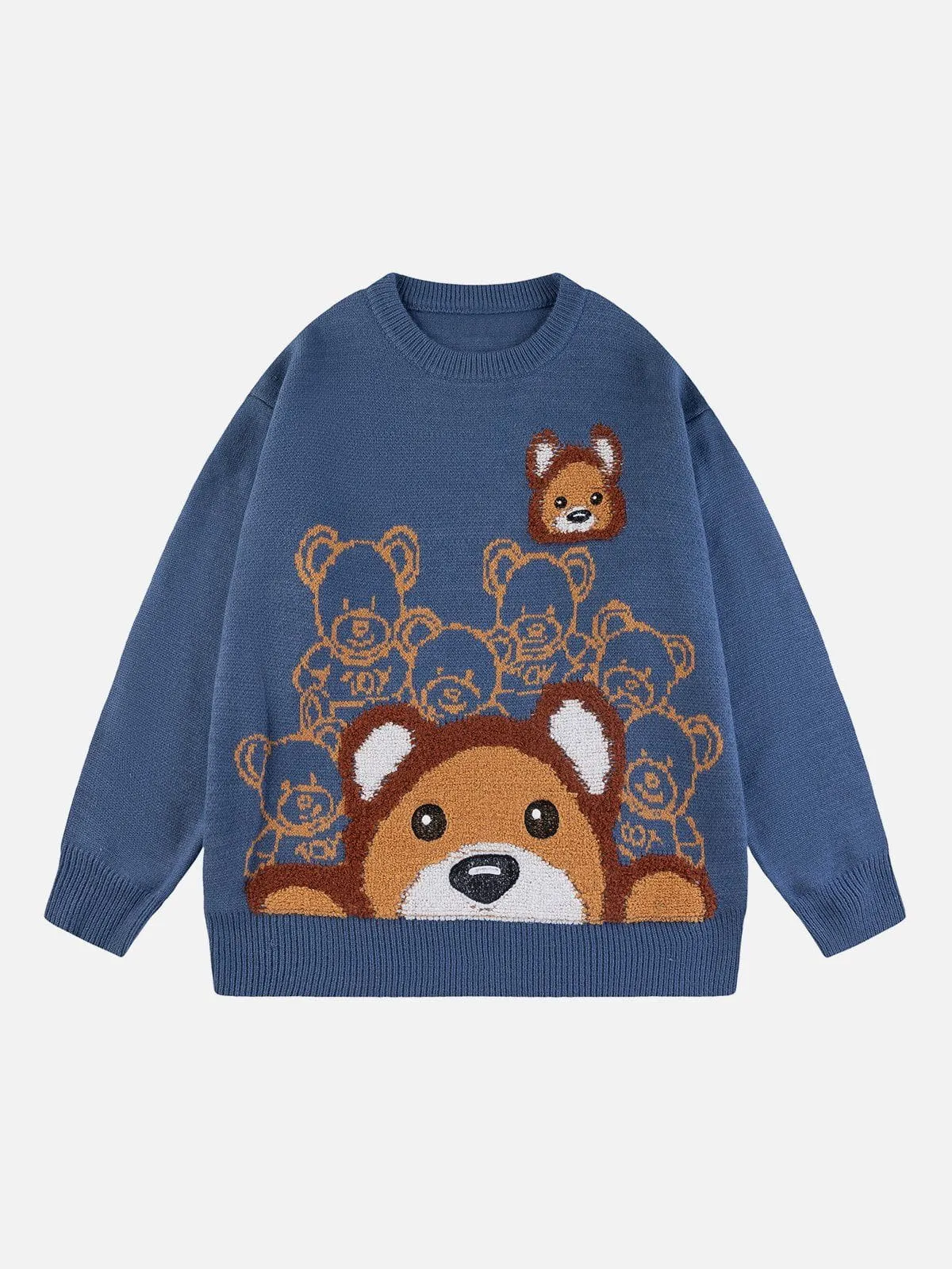 AlanBalen® - Flocked Bear Sweater