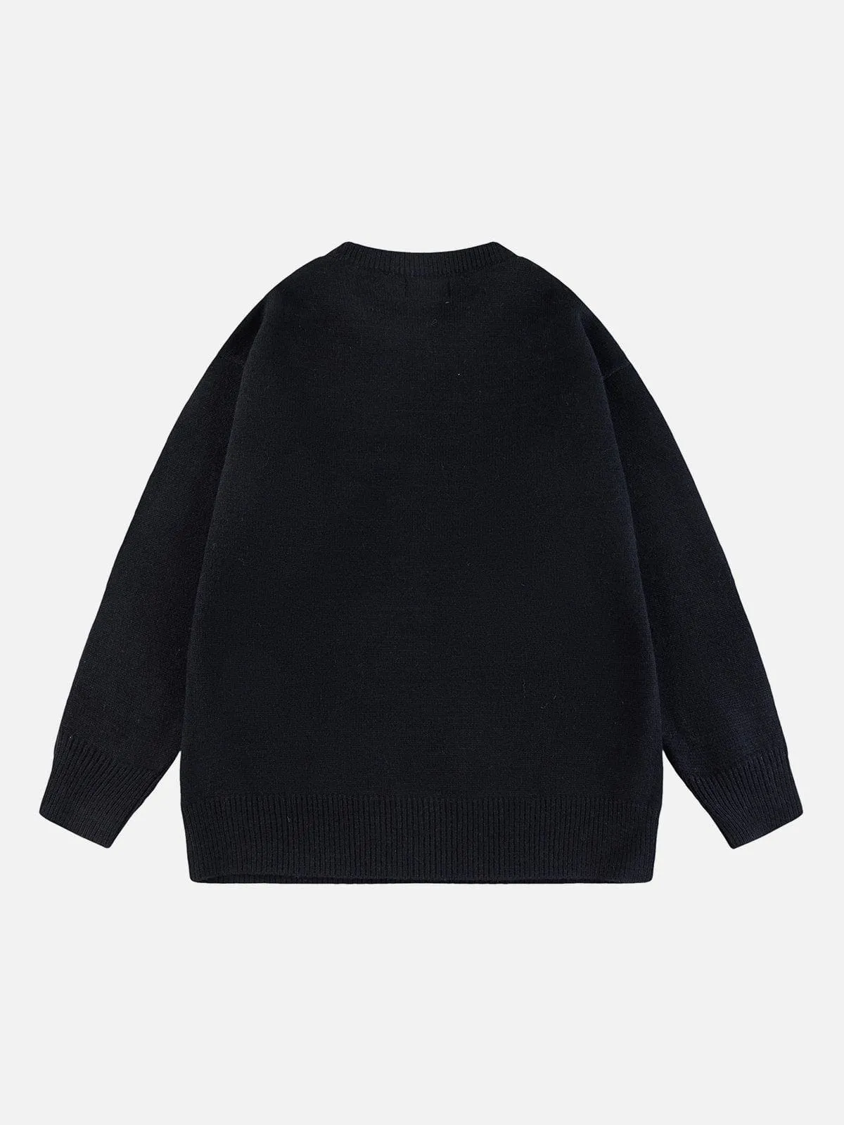 AlanBalen® - Flocked Bear Sweater