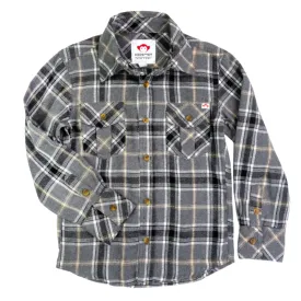 Appaman - Boys Flannel Shirt in Greige Plaid (5)
