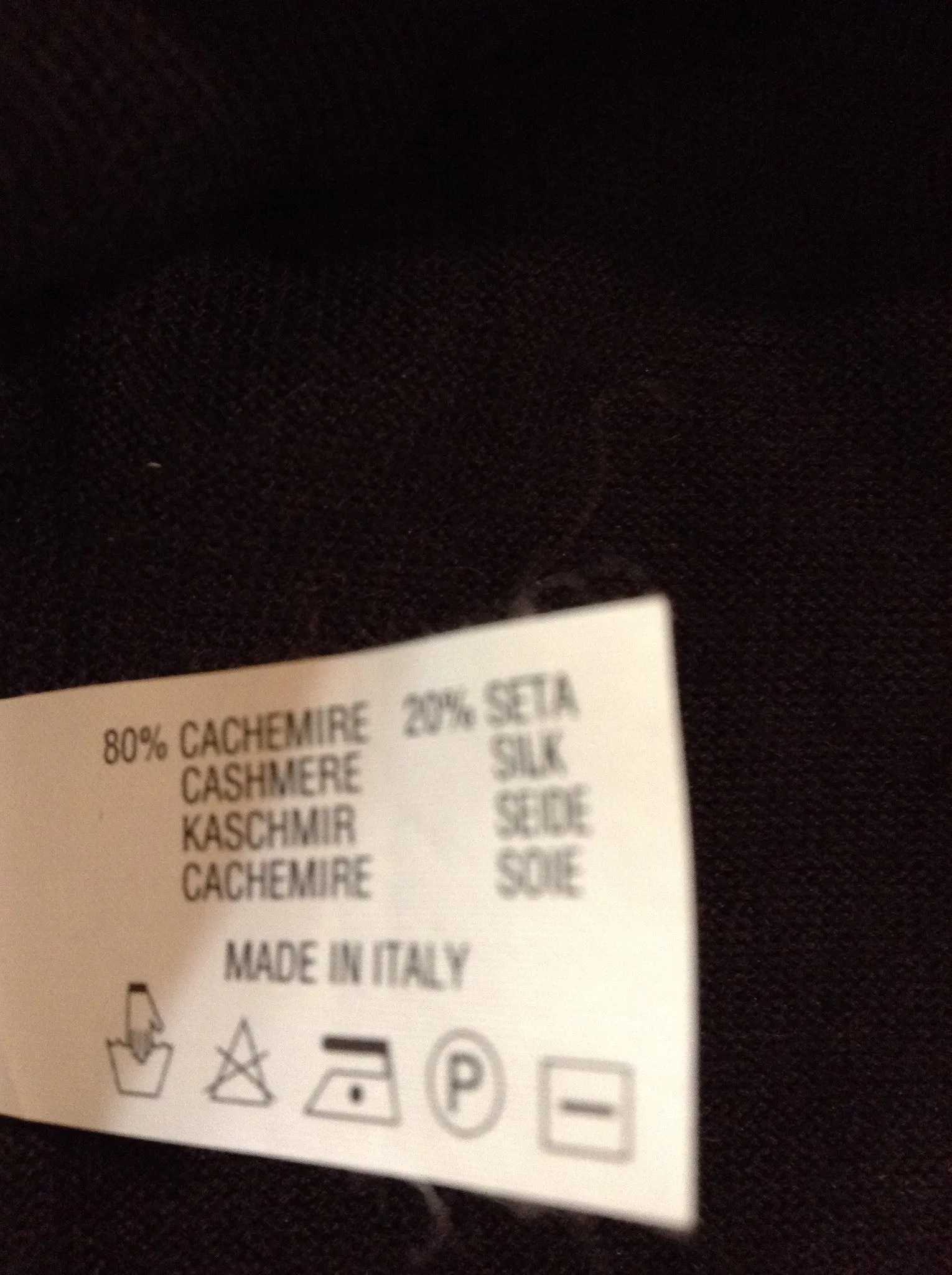 Authentic Hermes - Black Long Sleeve Zip Neck Cashmere - XL