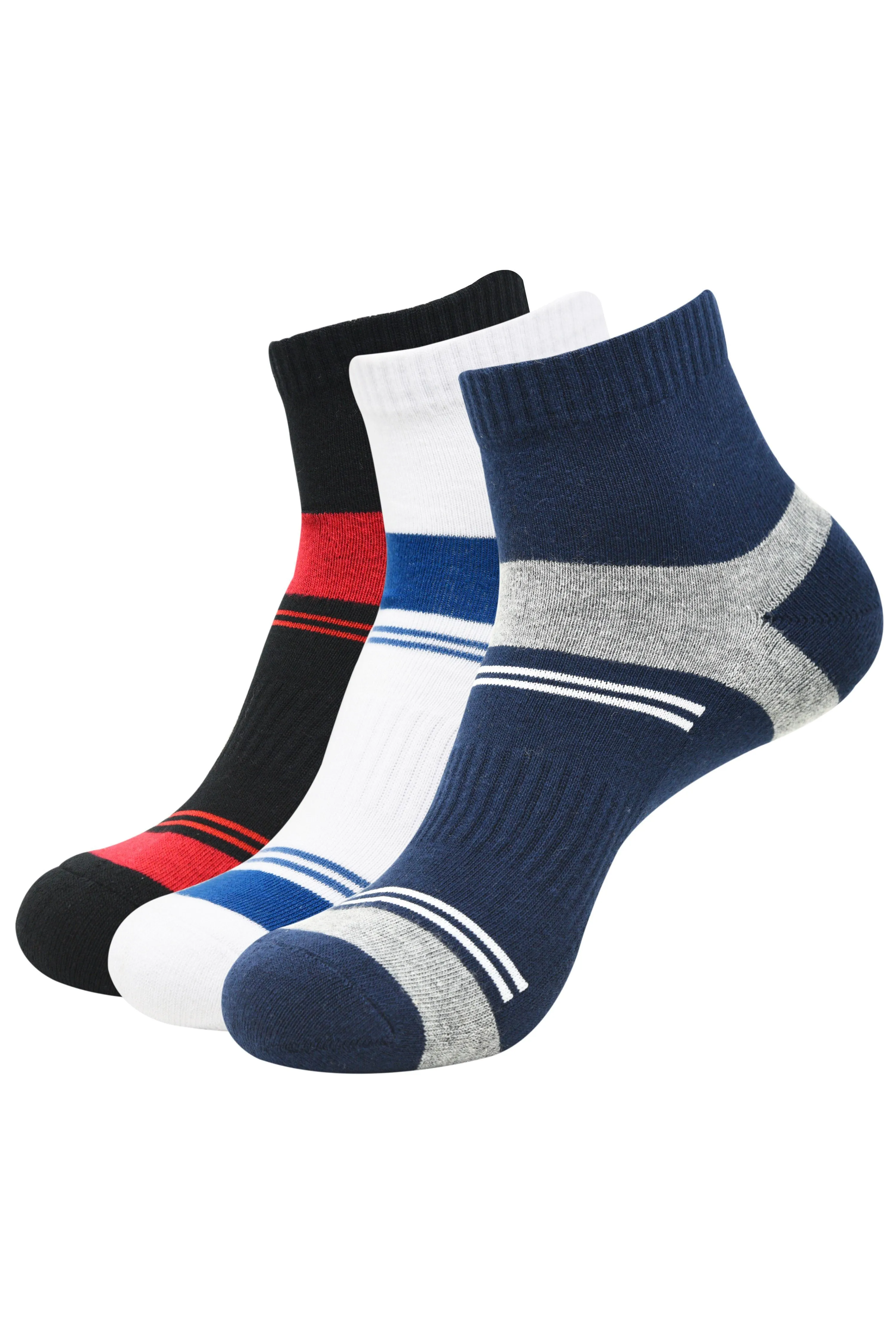 Balenzia High Ankle Socks for Men  (Pack of 3 Pairs/1U)- Sports Socks