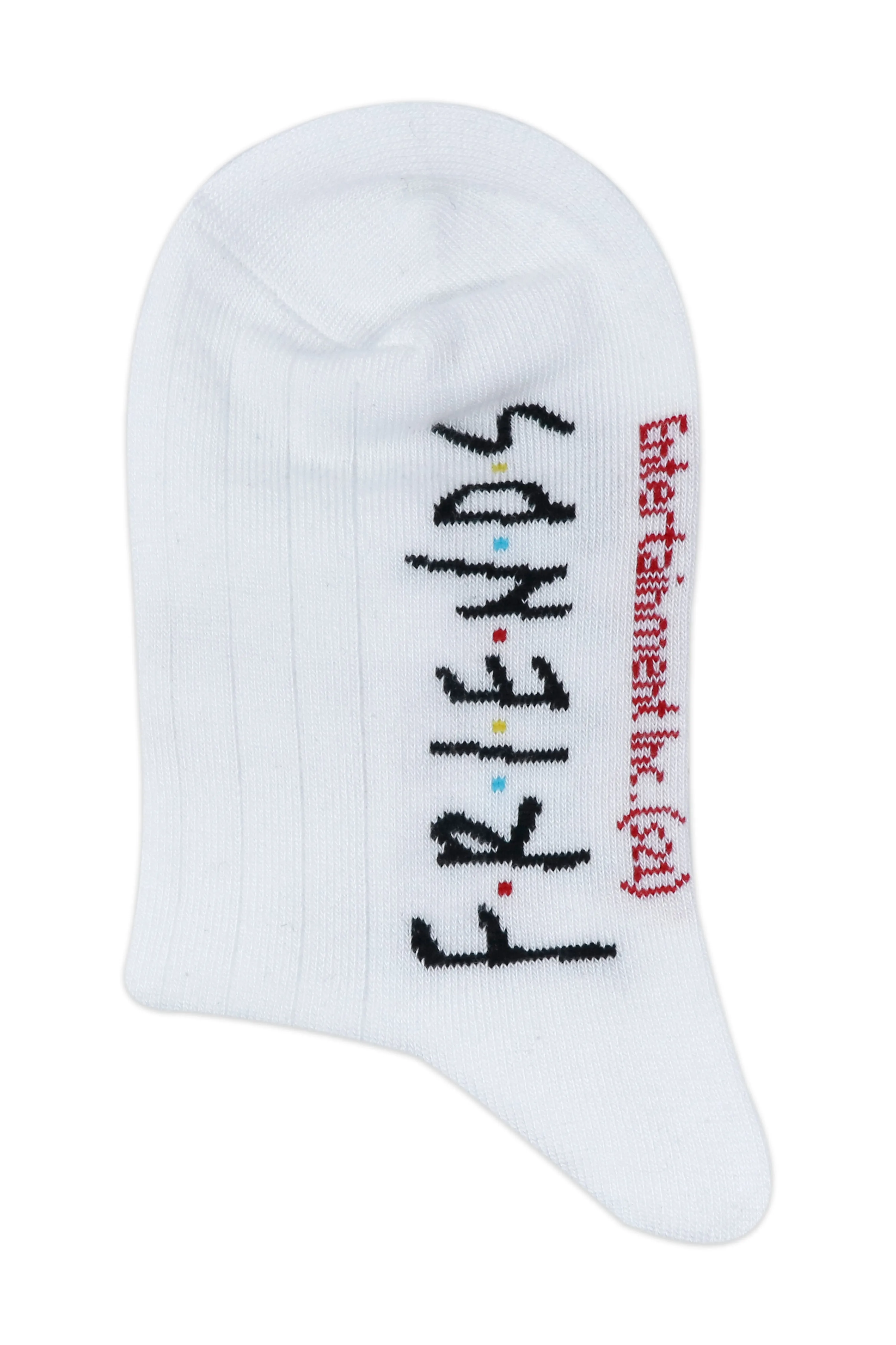 Balenzia x Friends Central Perk & Picture Frame High Ankle Socks for Women (Pack of 2 Pairs/1U) - White
