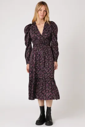 Berenice - Robe Patineuse Noir Et Violet