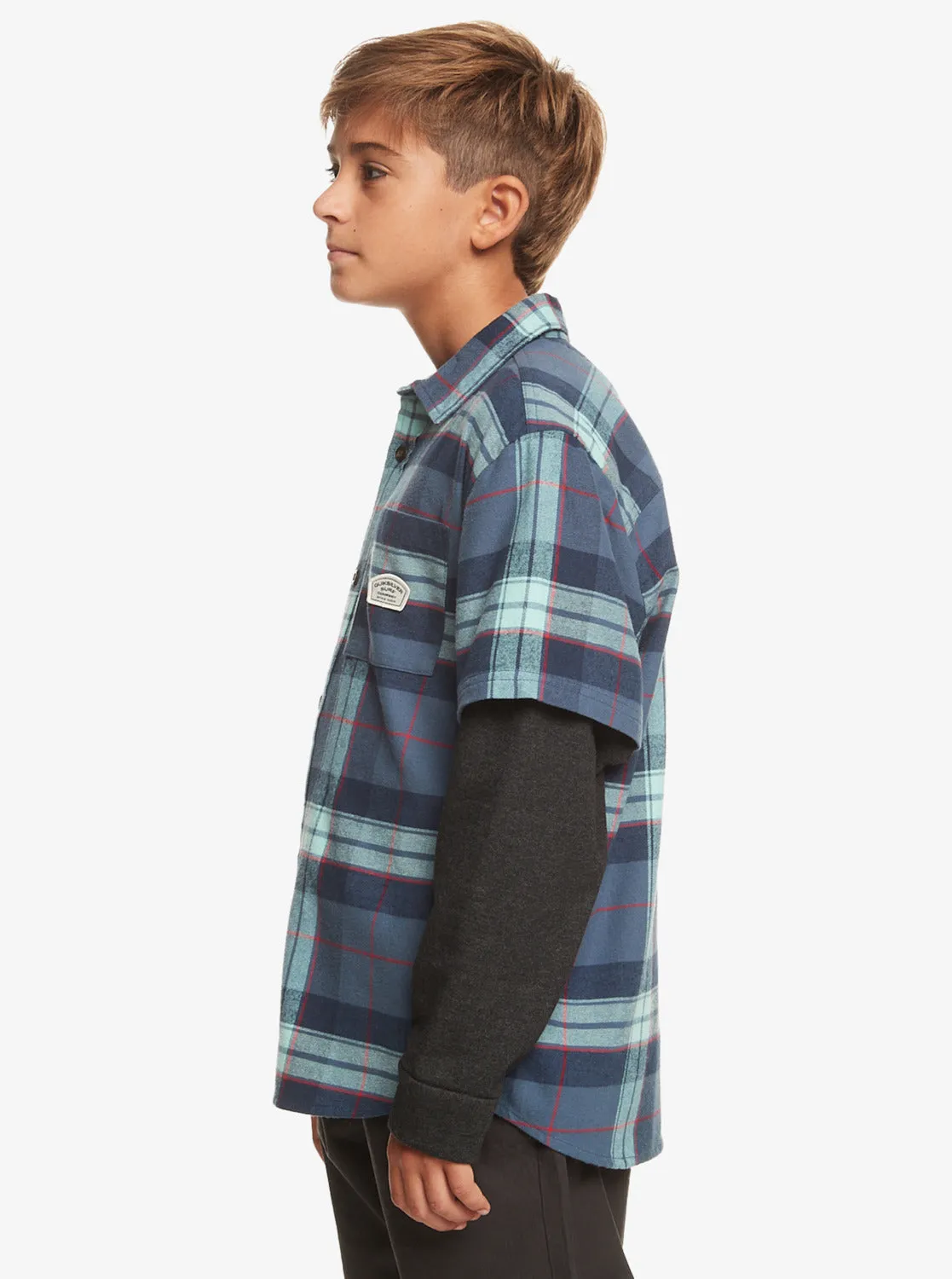 Boys 8-16 Check This Up Oversized Long Sleeve Shirt - Naval Academy
