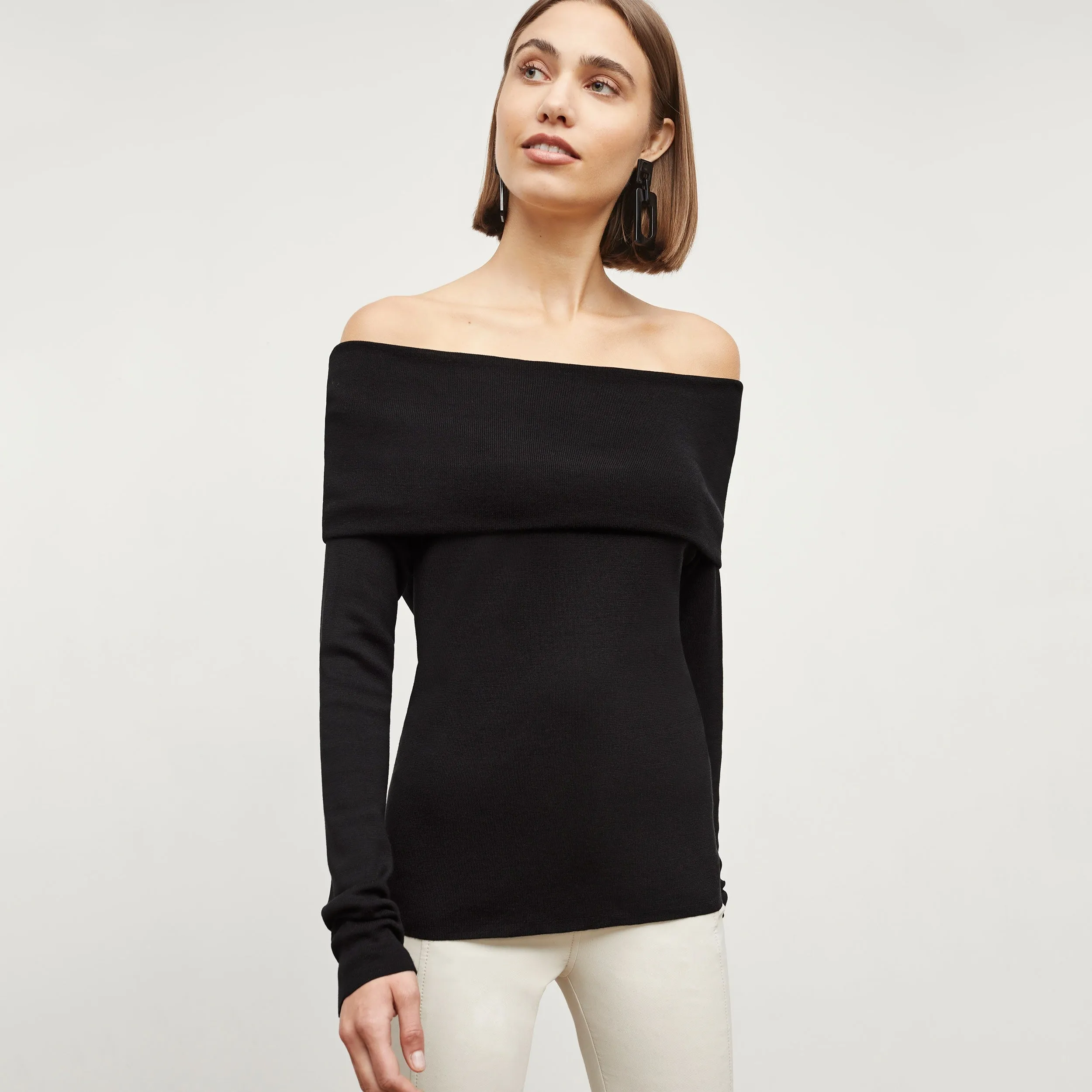 Dae Top - Silk Jersey :: Black