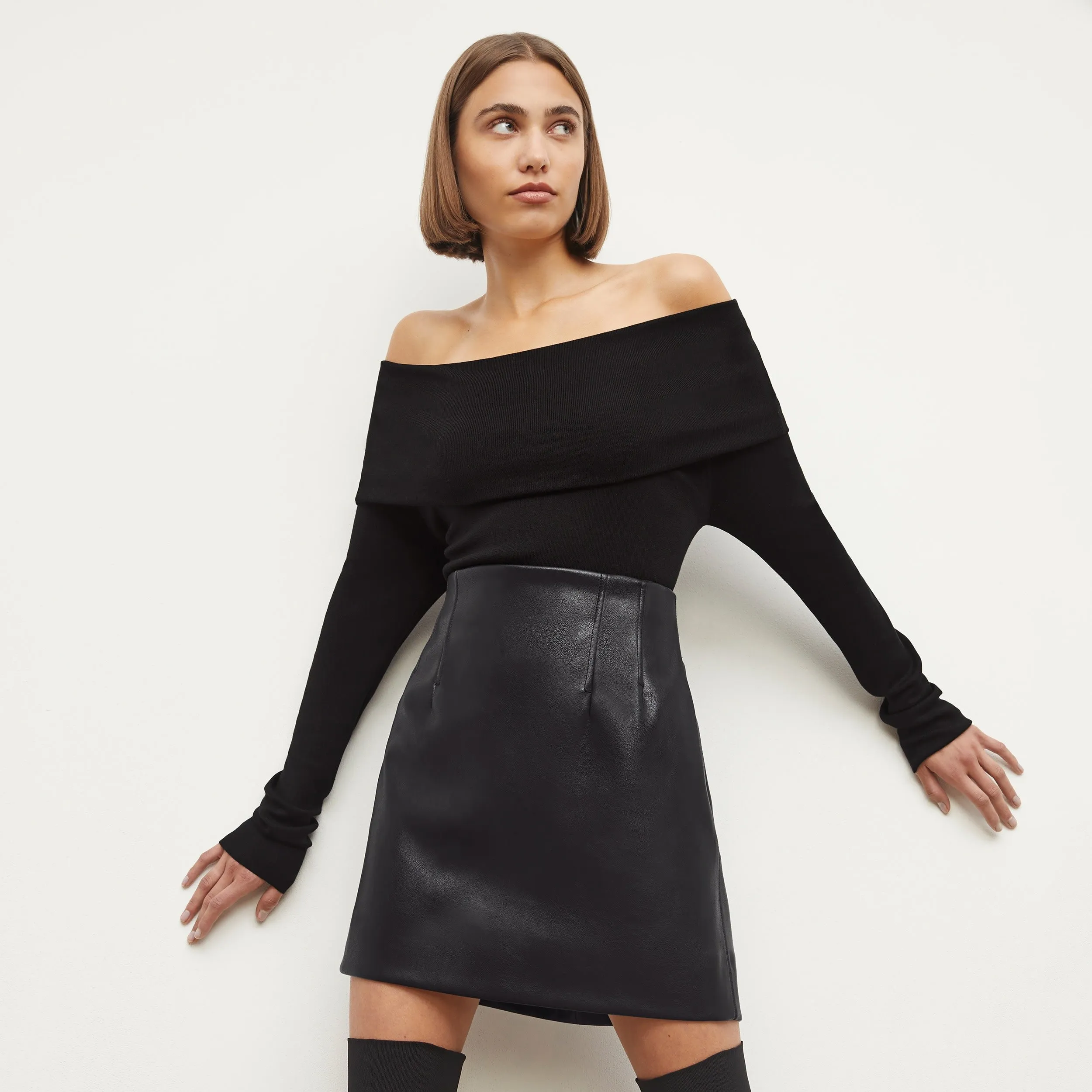 Dae Top - Silk Jersey :: Black