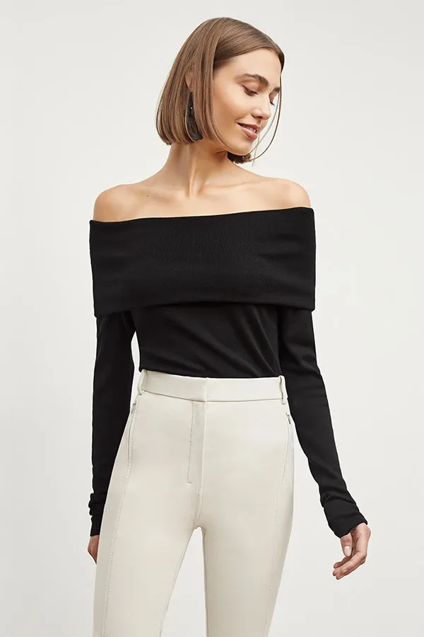 Dae Top - Silk Jersey :: Black