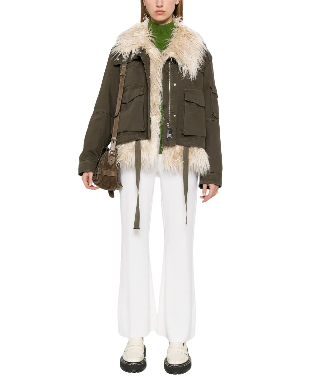 Dondup Parka Verde Militare Donna