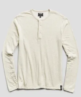 Double knit Henley in Oatmeal