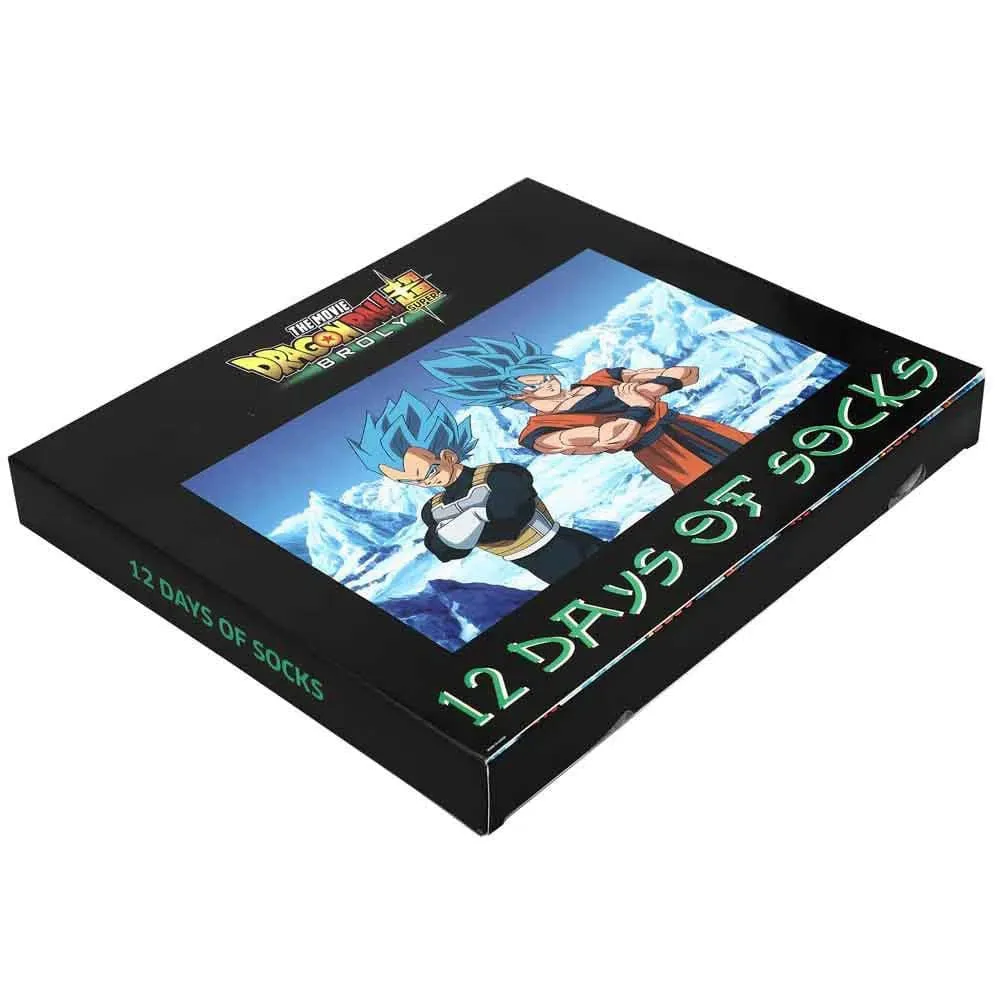 Dragon Ball Super: Broly - "12 Days of Socks" Gift Set (12 Pairs) - Bioworld