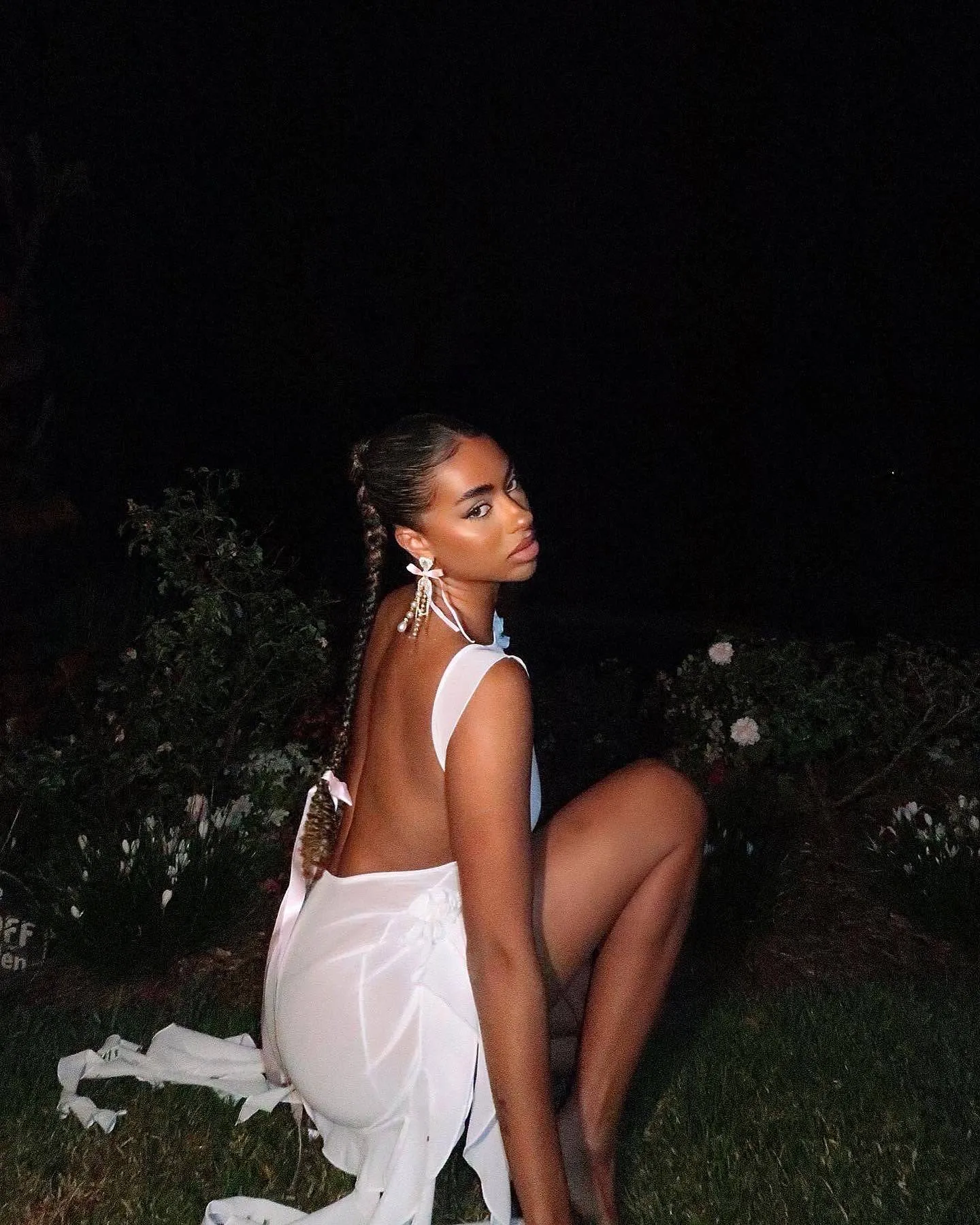 Fanci Club - White Apple Cocktail Dress in White