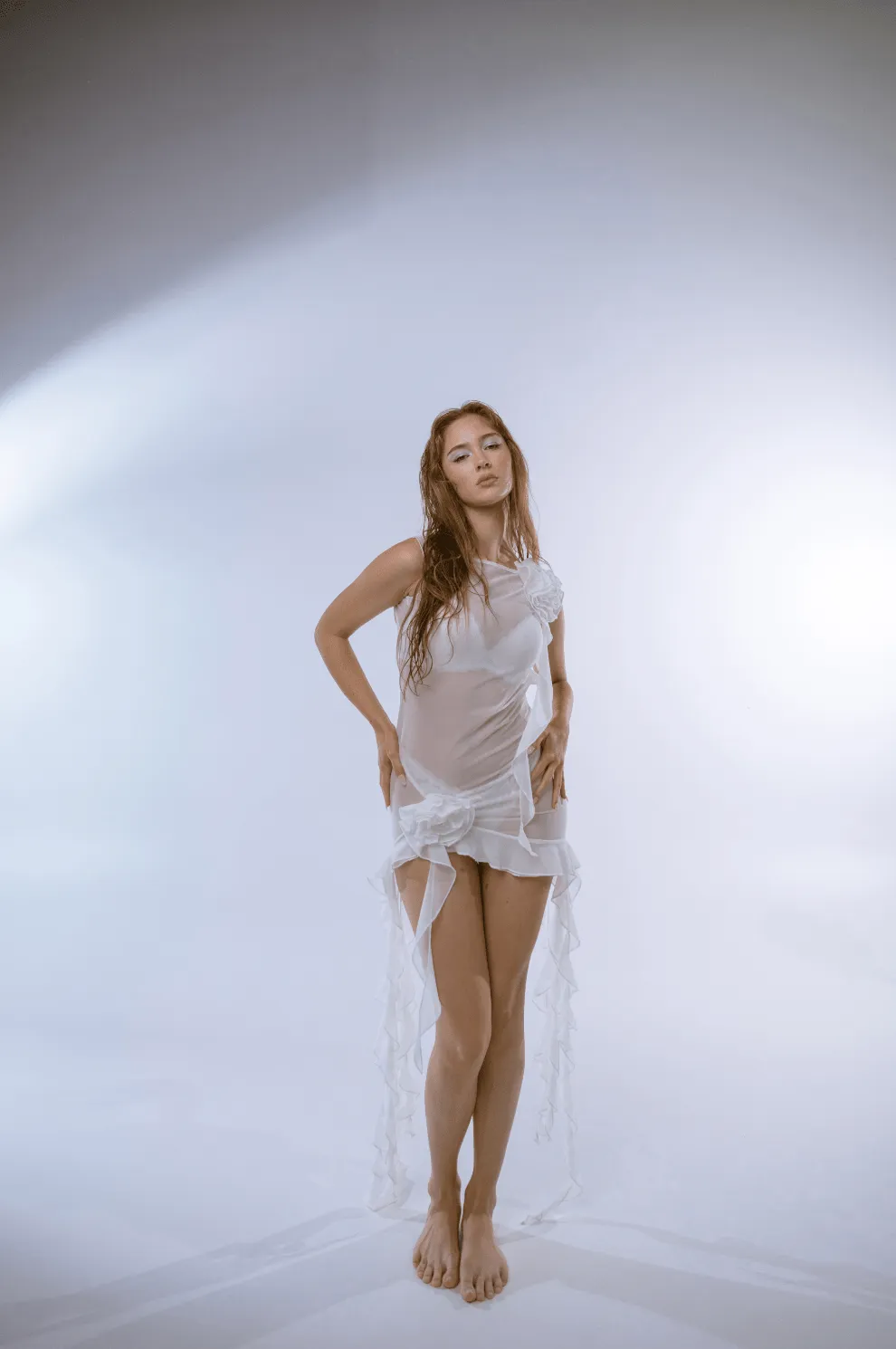 Fanci Club - White Apple Cocktail Dress in White