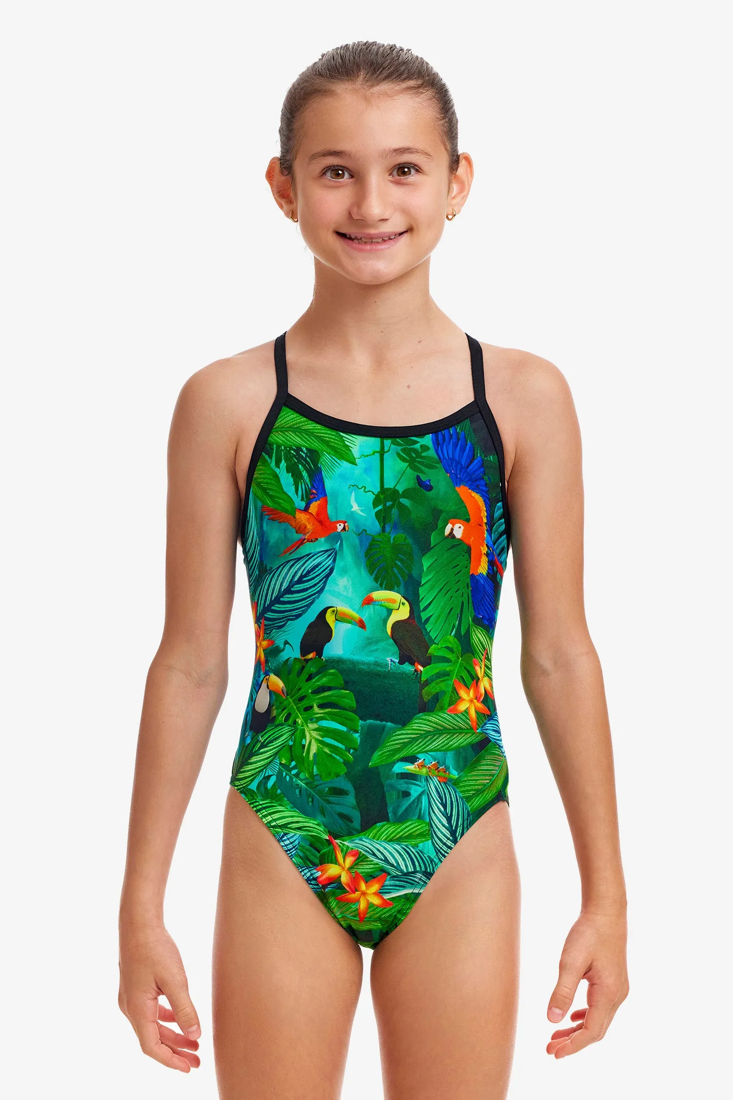 Funkita Lost Forest Girls Single Strap One Piece