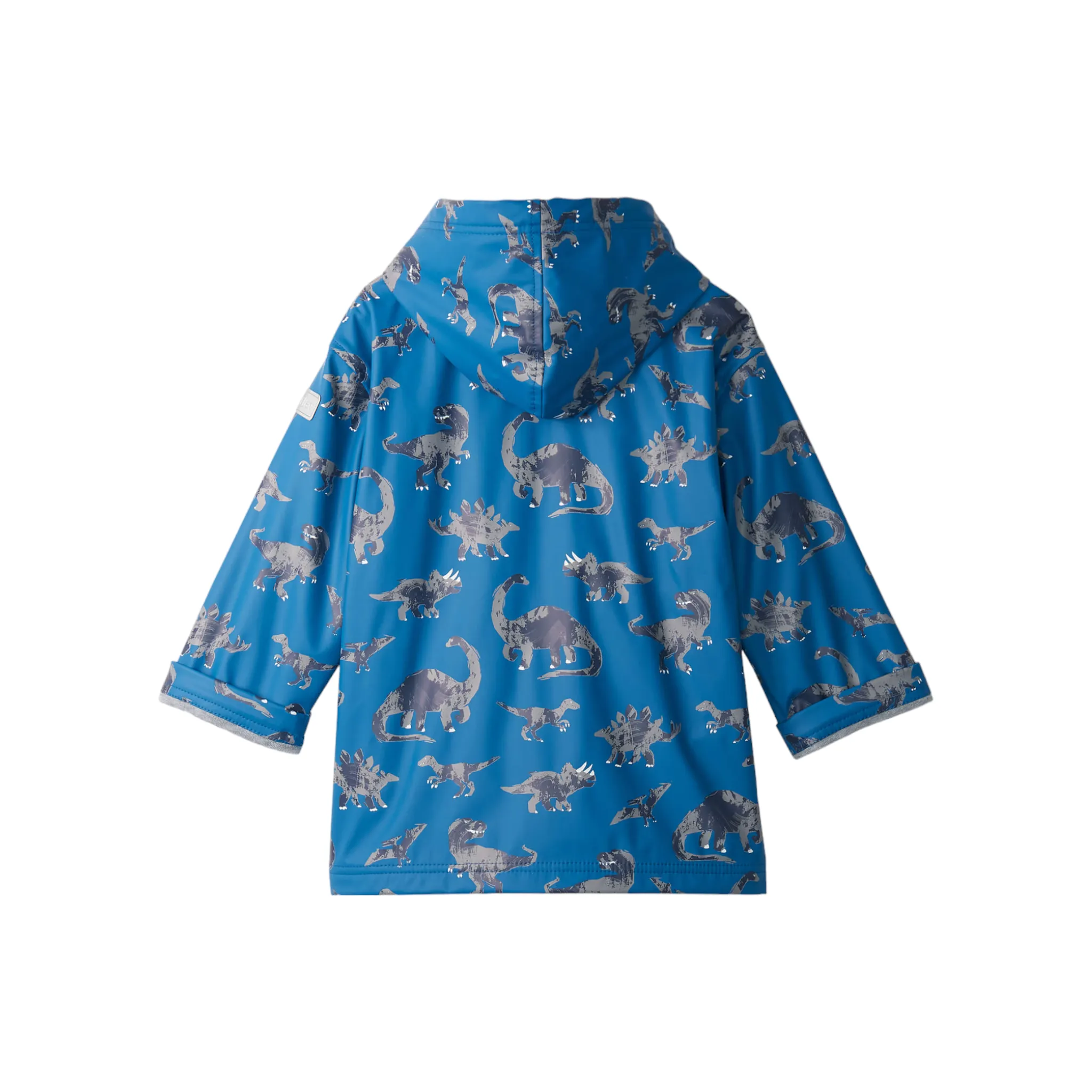 Hatley Broken Dino Stamp Zip Up Raincoat