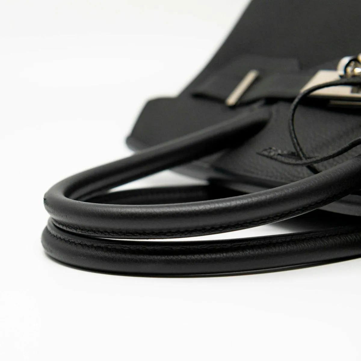 Luxurious Hermes Noir Togo Birkin 30 Designer Handbag
