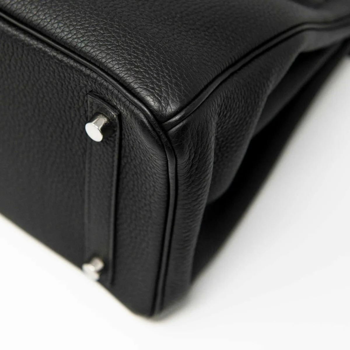 Luxurious Hermes Noir Togo Birkin 30 Designer Handbag