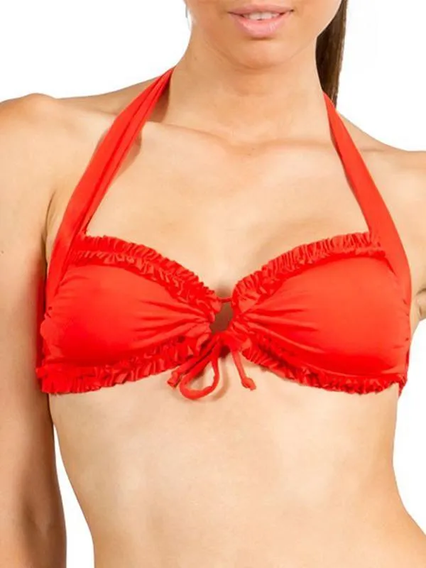 J4380 Ruffle Tie Halter - Jets