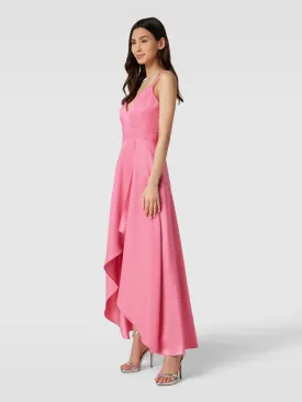 Jake*s Cocktail Mullet Evening Dress, Metallic Pink