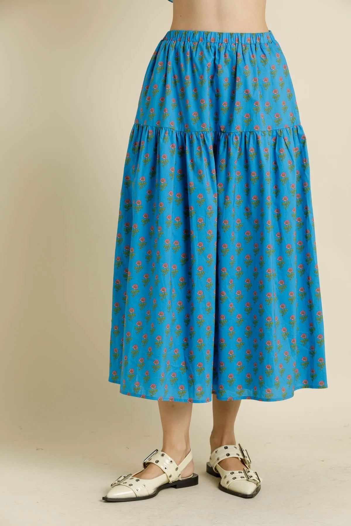Jenna Printed Midi Skirt