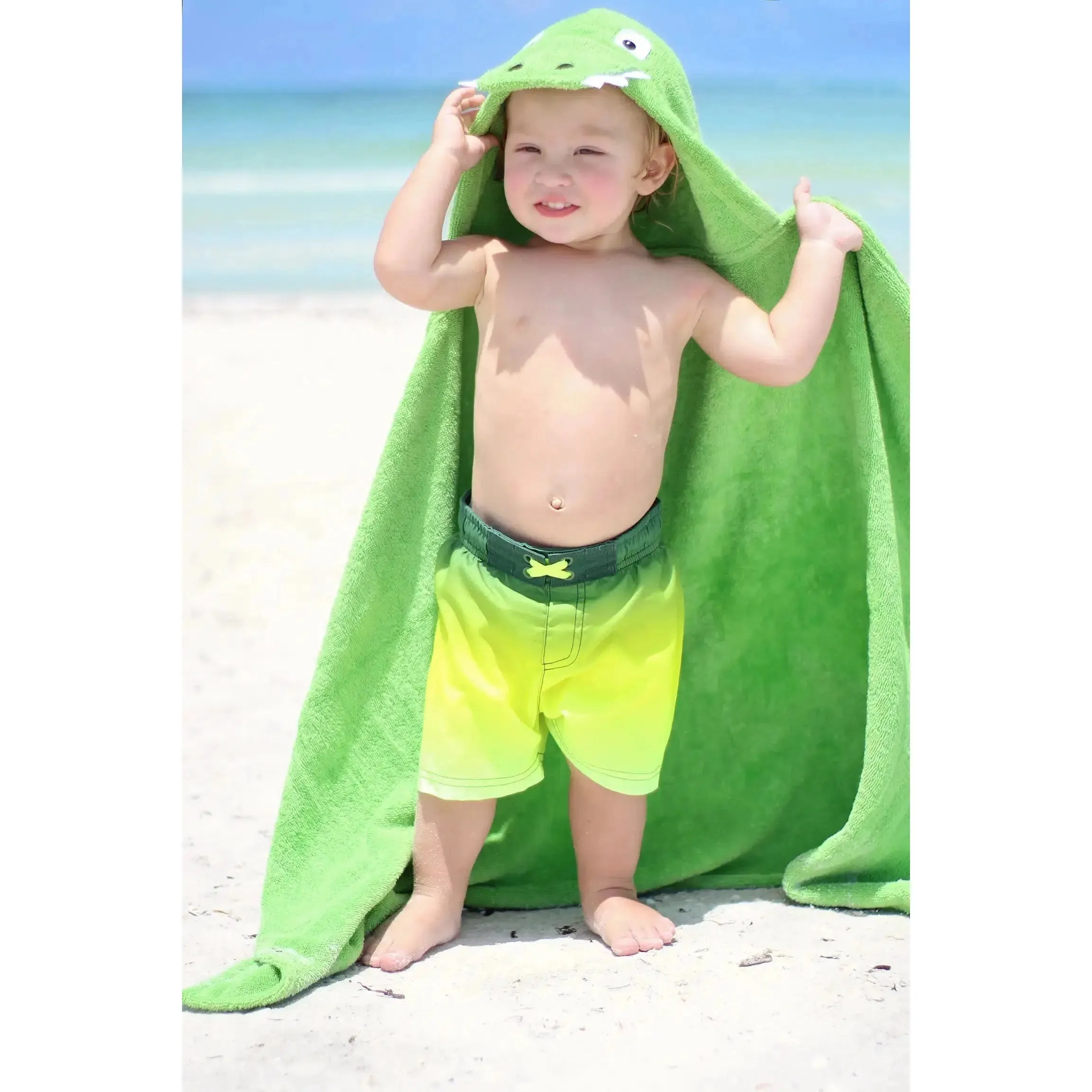 Kids Hooded Towel - Alligator