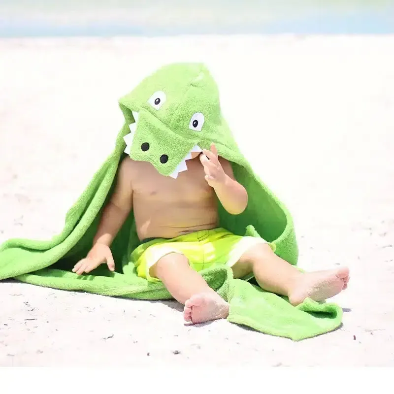 Kids Hooded Towel - Alligator