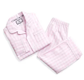 Kid’s Pink Gingham Pajama Set