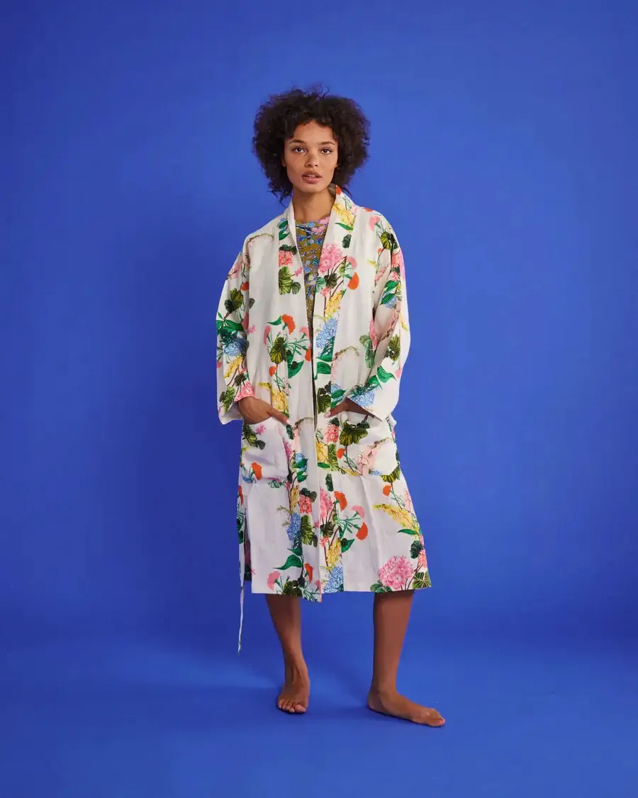 Kip & Co Bouquet Beauty Linen Robe S/M