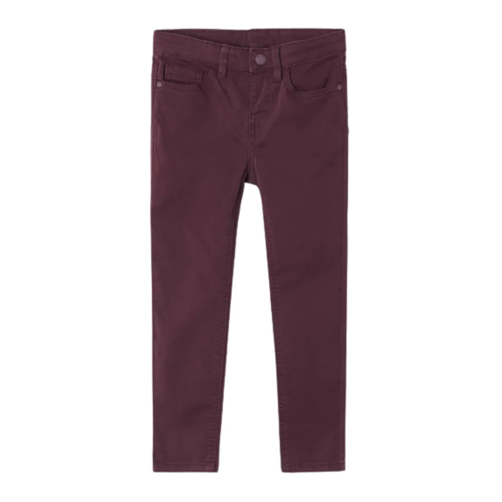 Mayoral - Boys Slim Fit Pants in Plum