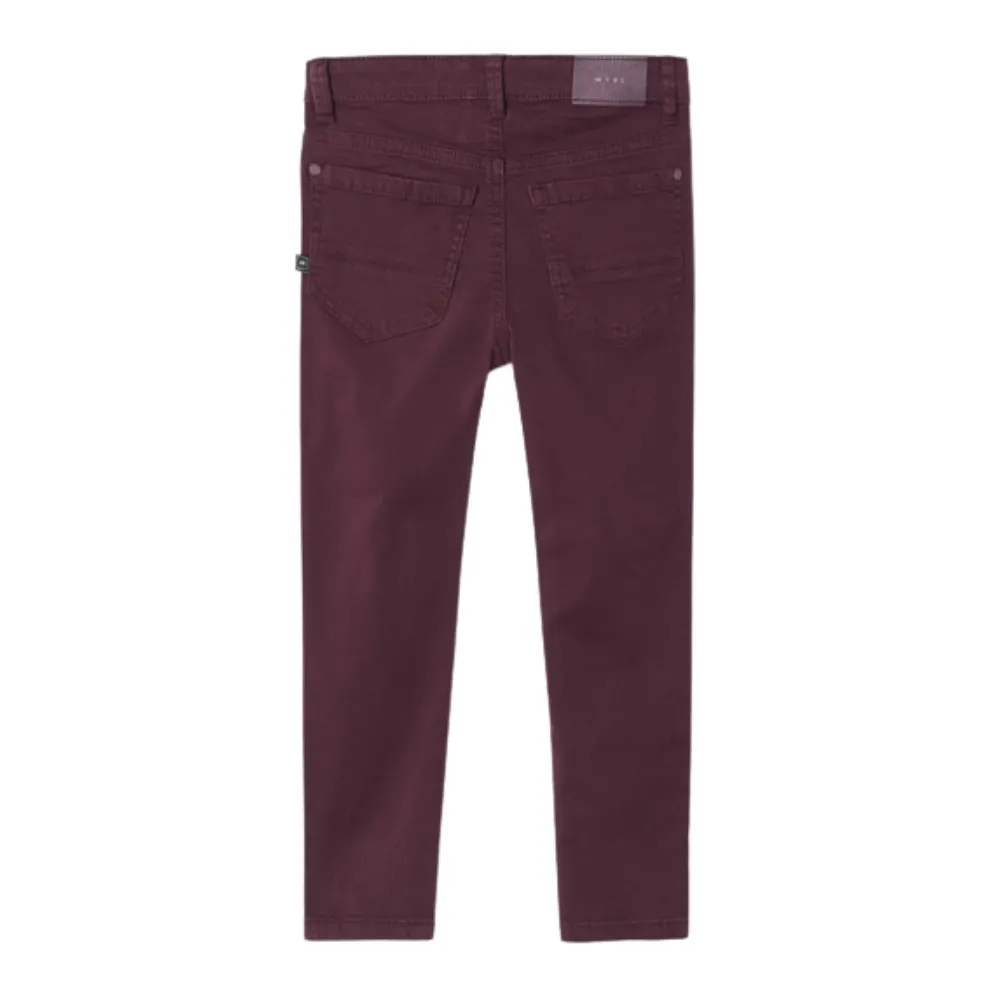 Mayoral - Boys Slim Fit Pants in Plum