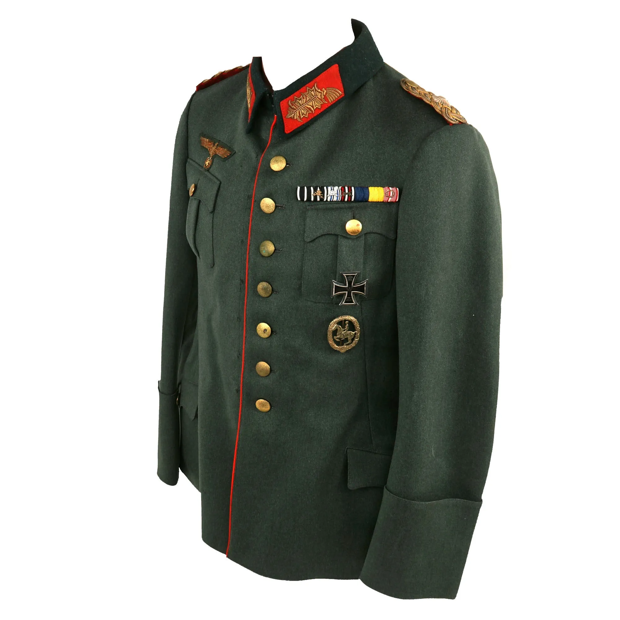 Original German WWII III Army Corps General der Kavallerie Baron Franz von Dalwigk of Lichtenfels Uniform Set - Formerly Part of the A.A.F. Tank Museum