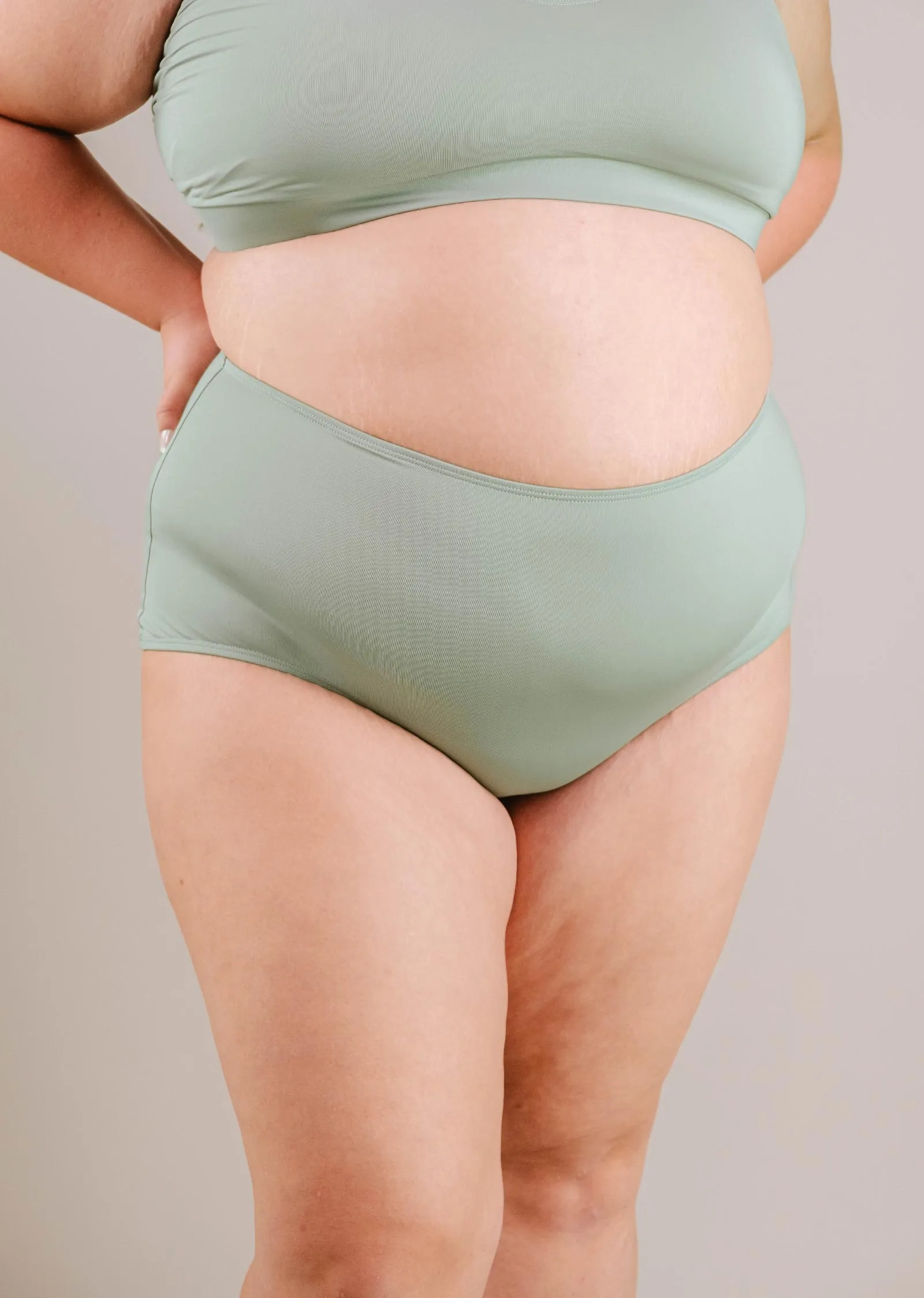 Paloma Agave High Waist Bikini Bottom