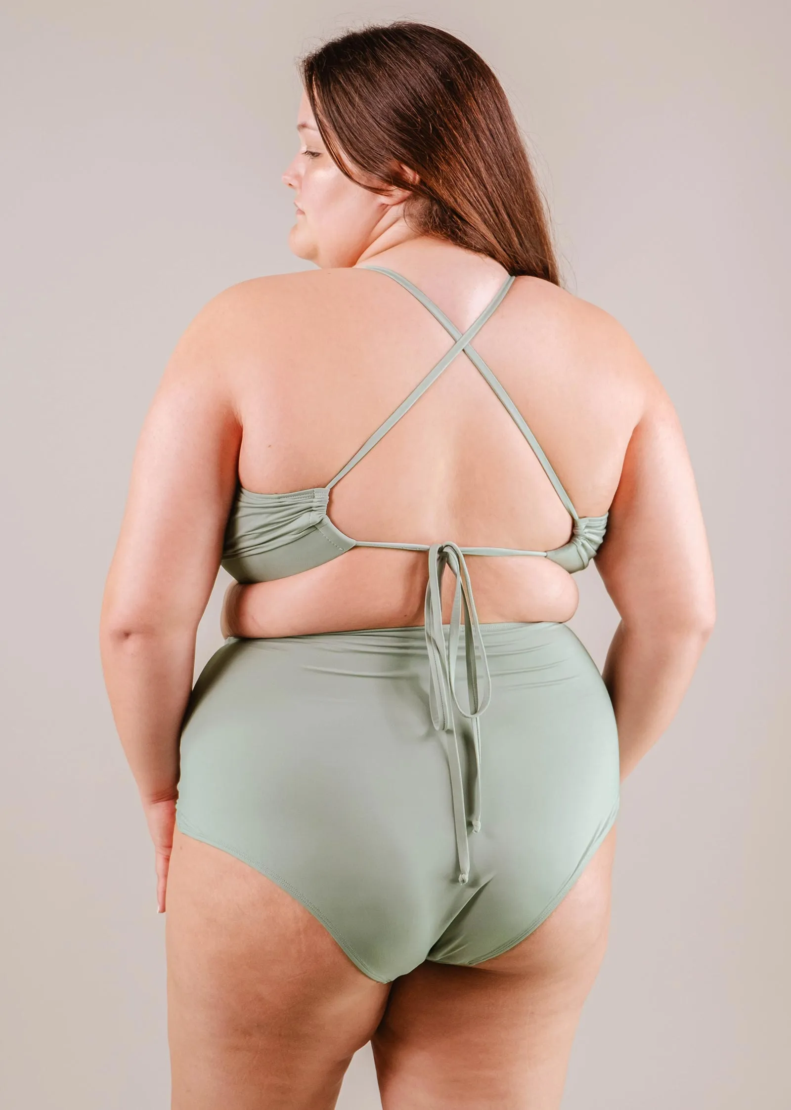 Paloma Agave High Waist Bikini Bottom