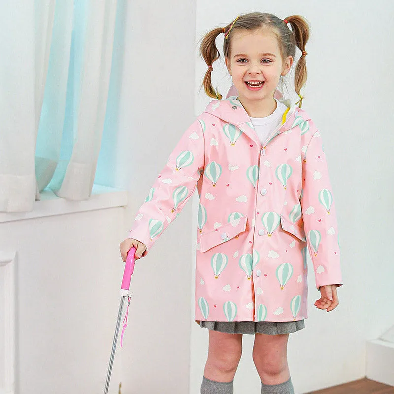 Pink Hot Air Balloon Raincoat 2210BB16