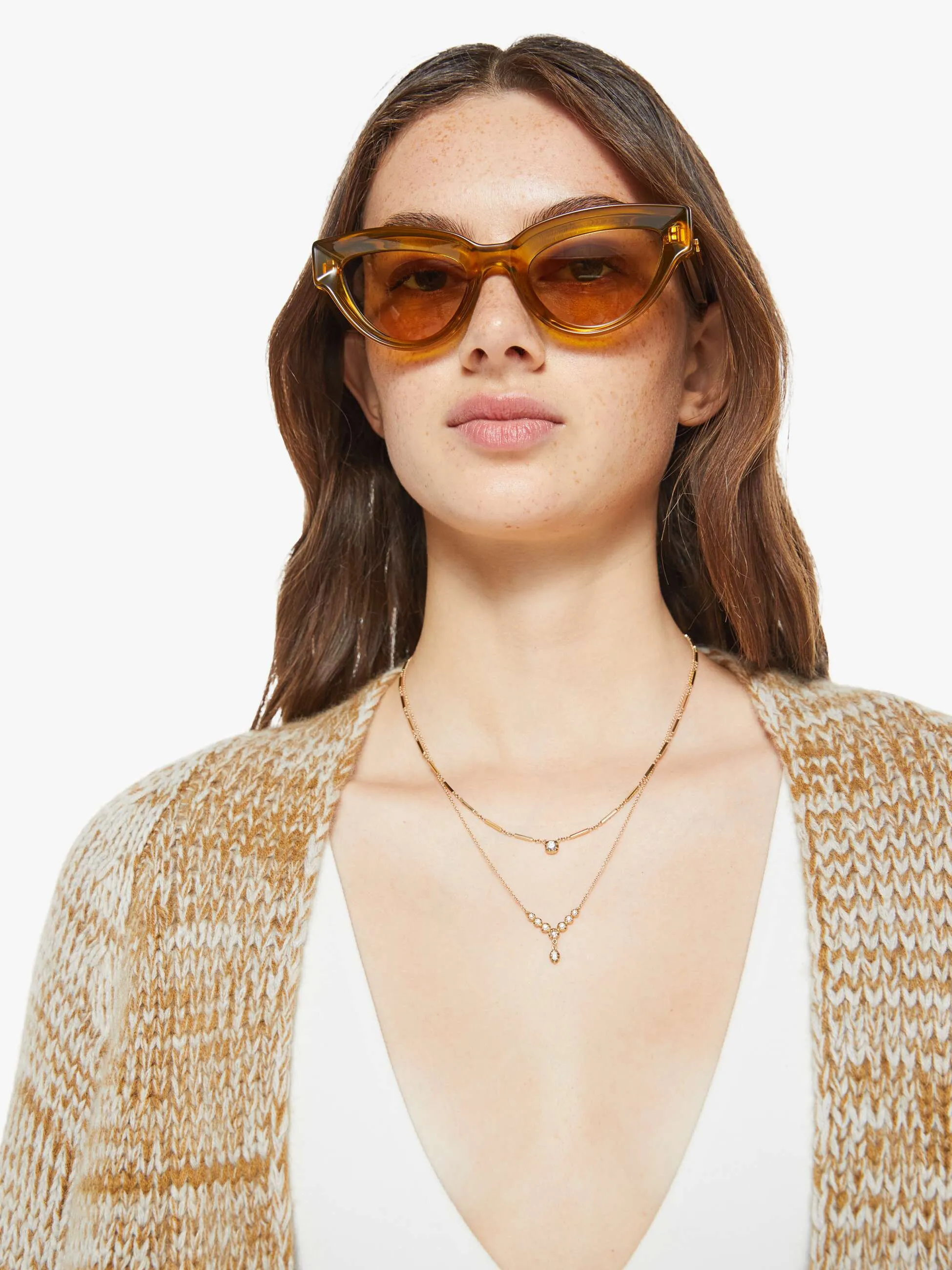 SABLYN Mercedes Drama Duster W/ Rib - Gold Horchata