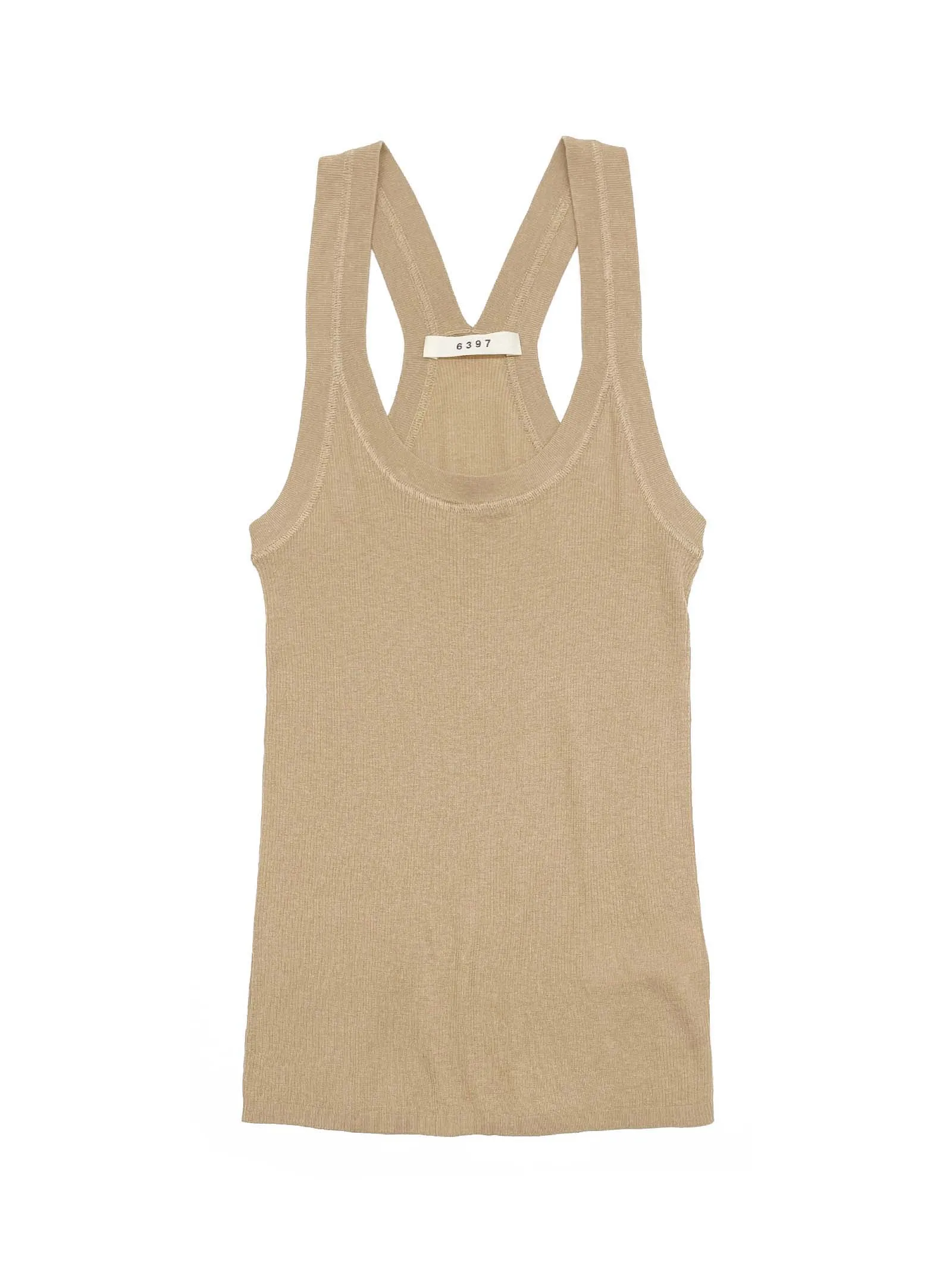 Skinny Rib Cami in Sand