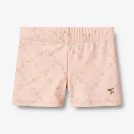 Swim Shorts Niki - powder checked flowers