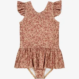 Swimsuit Diddi - red flower meadow
