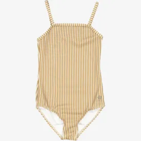 Swimsuit Manon - golden green stripe