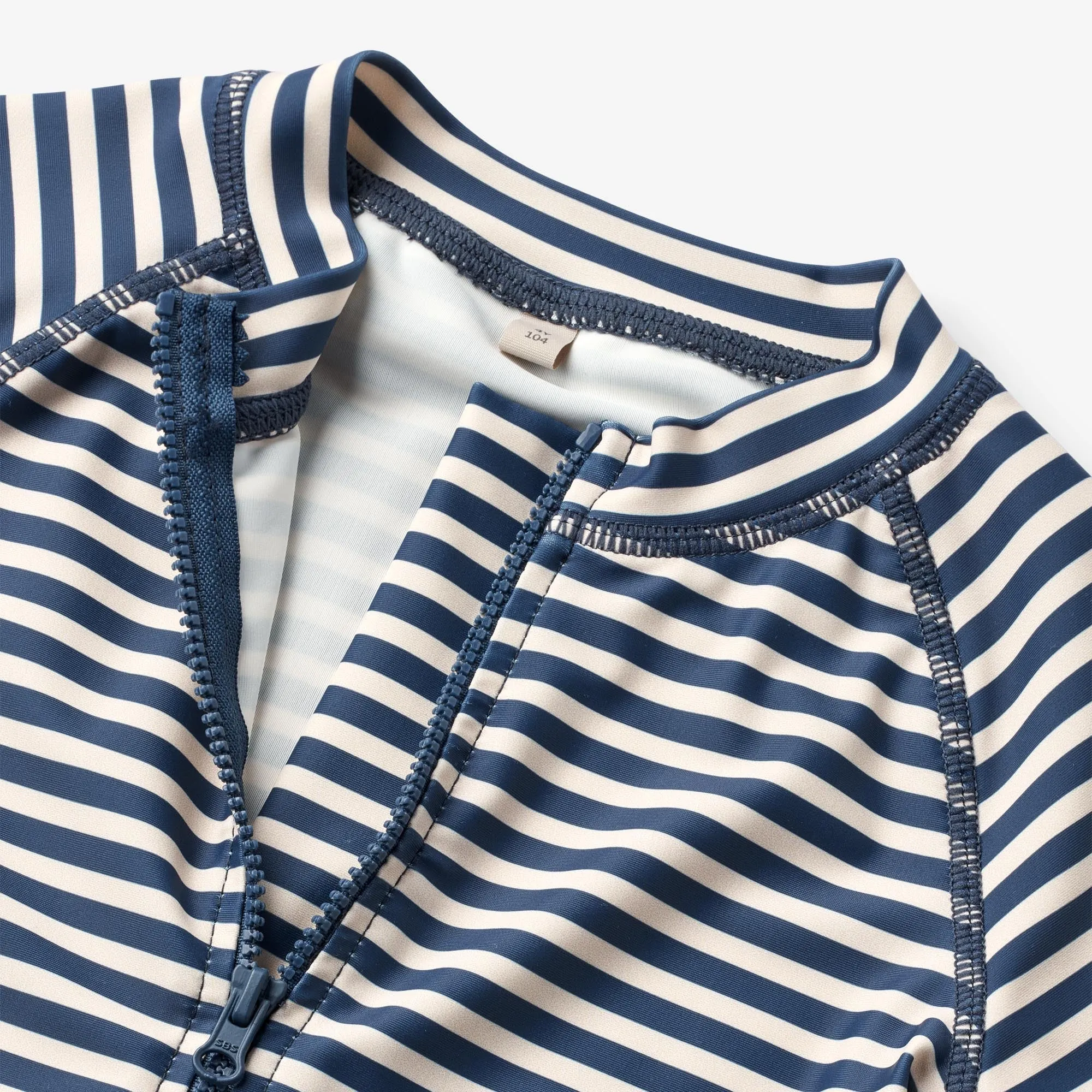 Swimsuit S/S Cas - indigo stripe