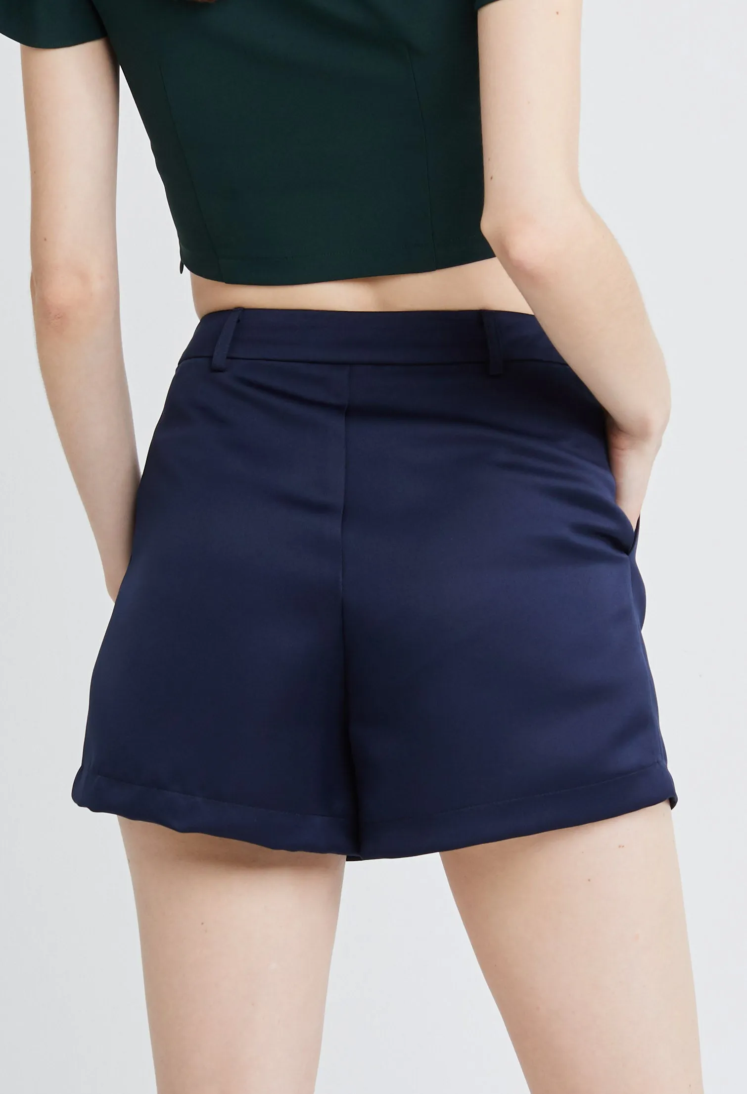Tailored A-line Bermuda Shorts