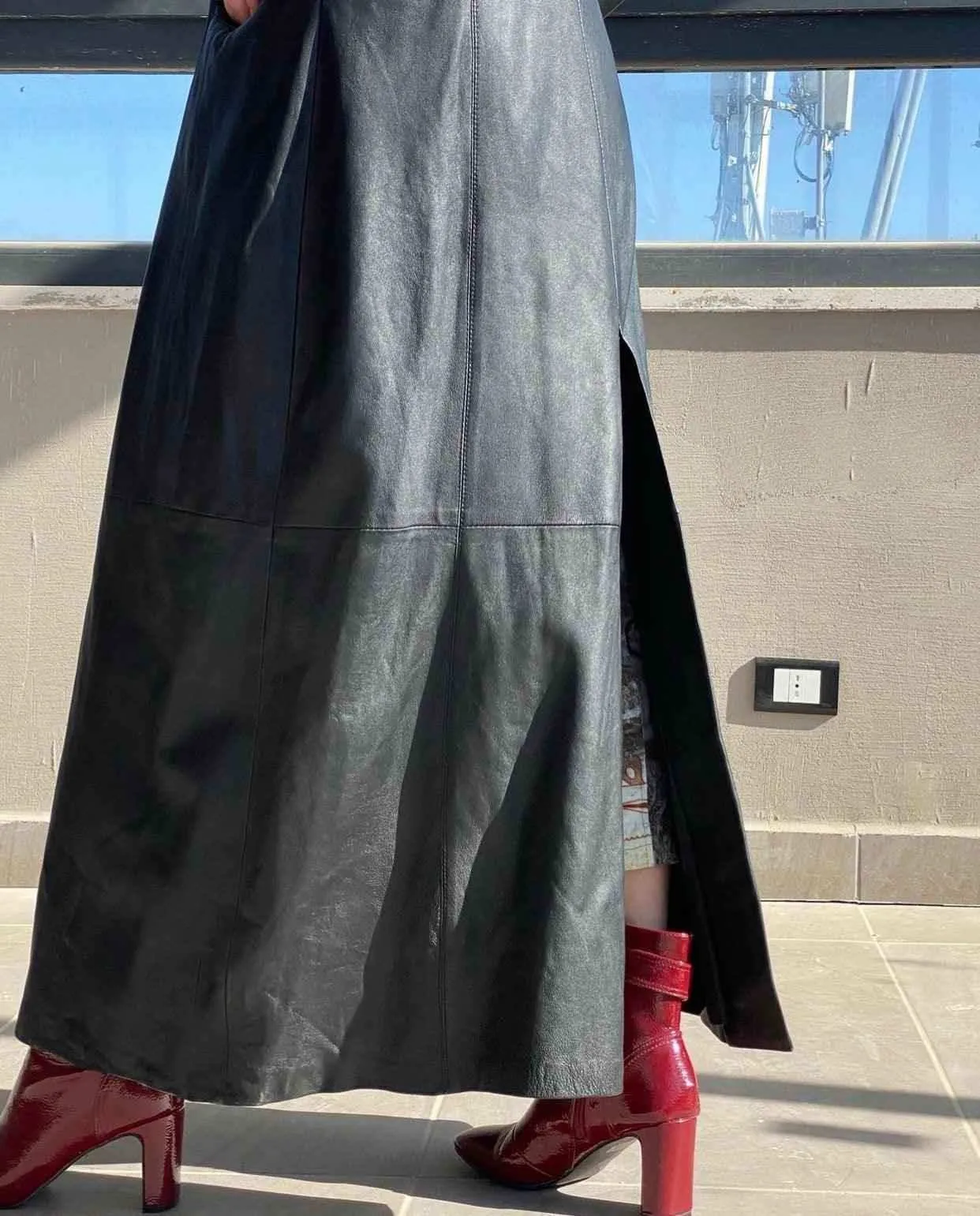 Vintage Genuine Leather Coat