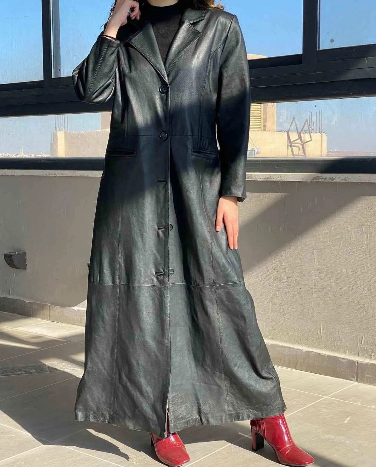 Vintage Genuine Leather Coat