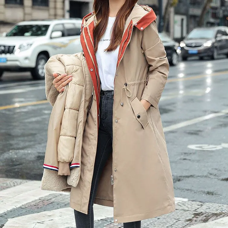 Winter-SpecialsWomen's Winter Hooded Furry Collar Casual Parka Coat