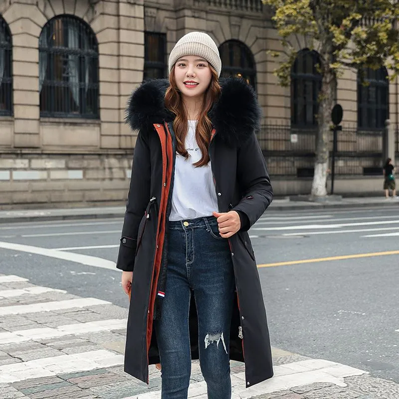 Winter-SpecialsWomen's Winter Hooded Furry Collar Casual Parka Coat